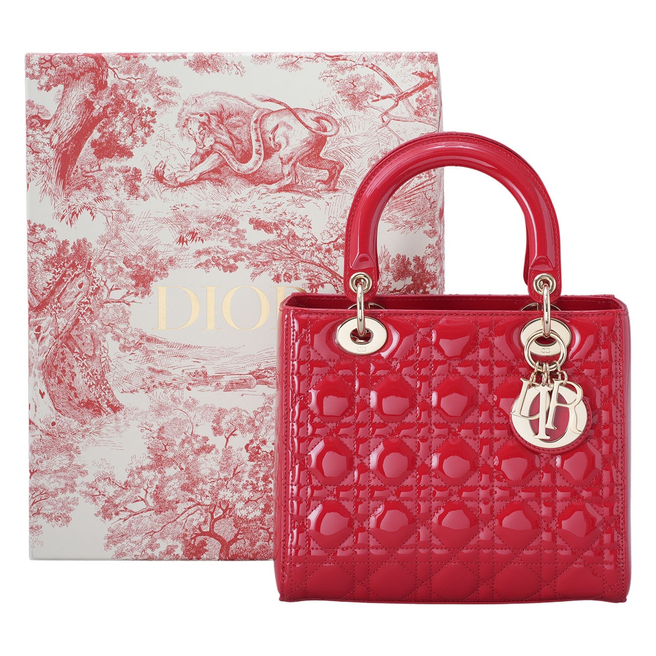 CHRISTIAN DIOR(USED)크리스찬디올 페이던트 레이디디올 미듐